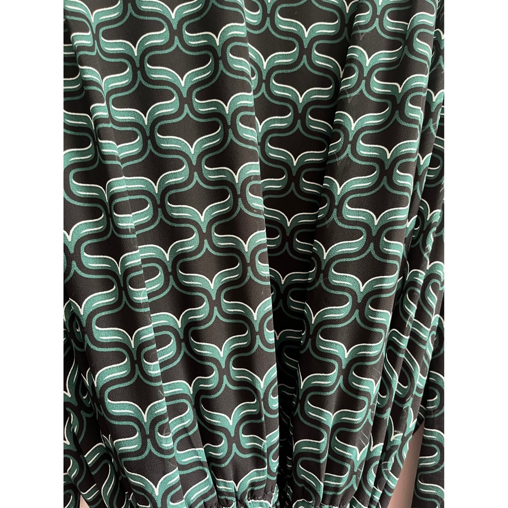 Ever New Curve Glenmore Geo Mini Dress Green Black Geometric Plus Size 22 NWT - Picture 8 of 13